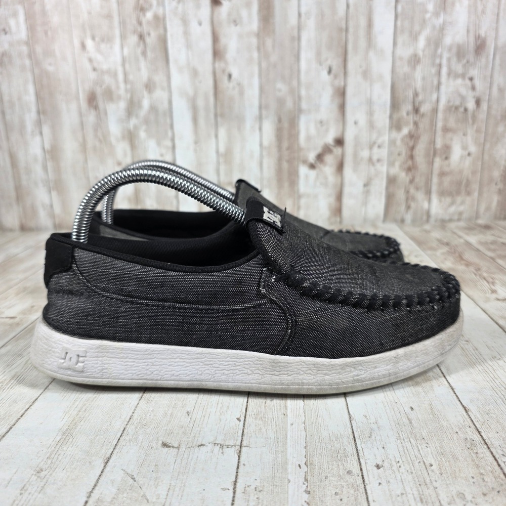 DC Shoes Mens Slip On‎ Loafer Casual Sneakers Dark Gray Size 7.5